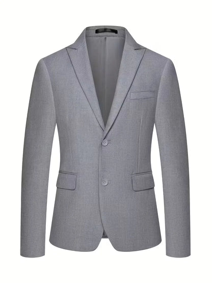Teodor | Slim Fit Tre-Delt Jakkesæt Sort Blazer Vest Bukser til Mænd