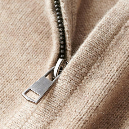 Paul | Half-Zip Striktrøje Blå Meleret til Mænd