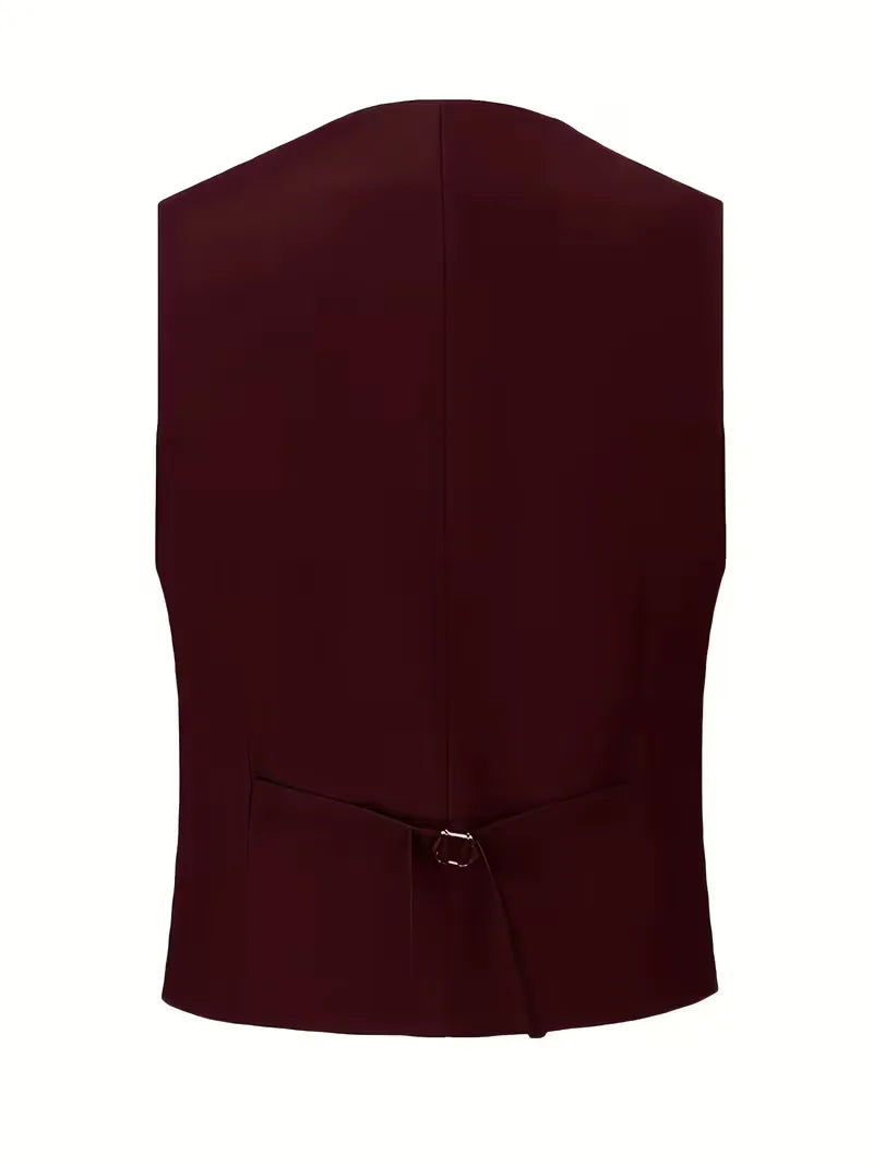 Teodor | Slim Fit Tre-Delt Jakkesæt Sort Blazer Vest Bukser til Mænd