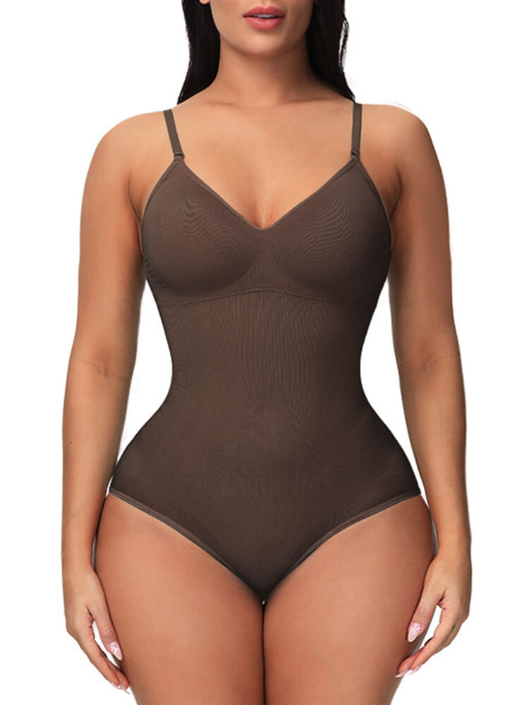 Ségolène | Bodysuit Beige Shapewear Smal Ryg Løftende til Kvinder