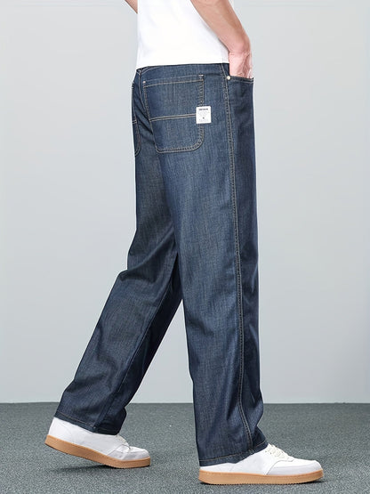 Kurt | Straight-Leg Jeans Blå Denim Relaxed Fit til Mænd