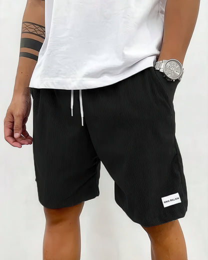 Diego | Shorts Beige Fløjlsrib Afslappet Pasform til Herrer