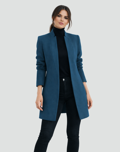 Marcelle | Overcoat Camel Uld Regular Fit Klassisk Snit til Kvinder