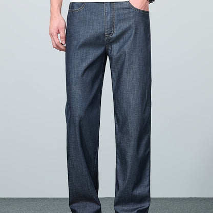Kurt | Straight-Leg Jeans Blå Denim Relaxed Fit til Mænd