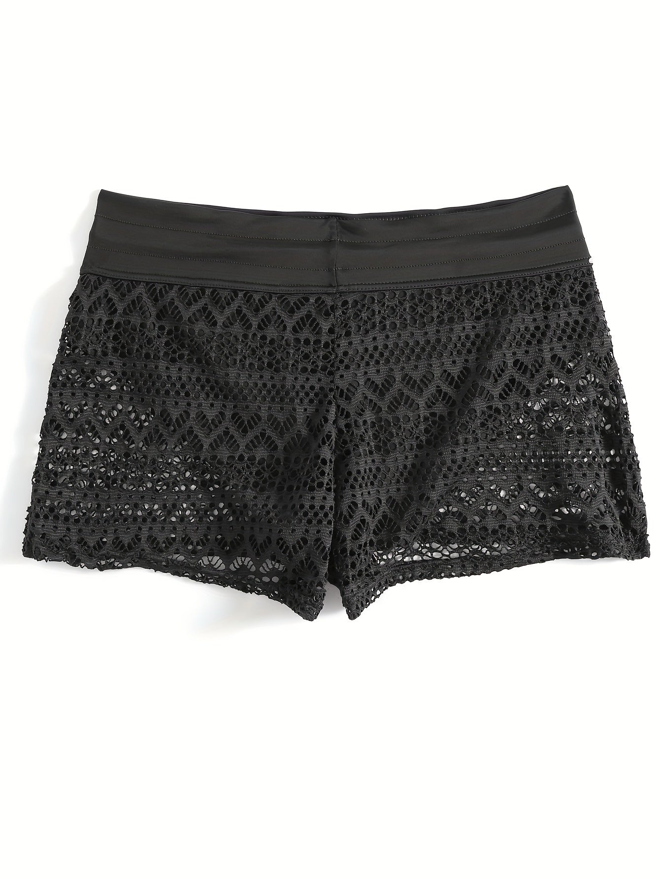 Rosalba | Shorts Hvid Hæklet Blonder Elastisk Talje til Kvinder