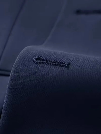Teodor | Slim Fit Tre-Delt Jakkesæt Sort Blazer Vest Bukser til Mænd
