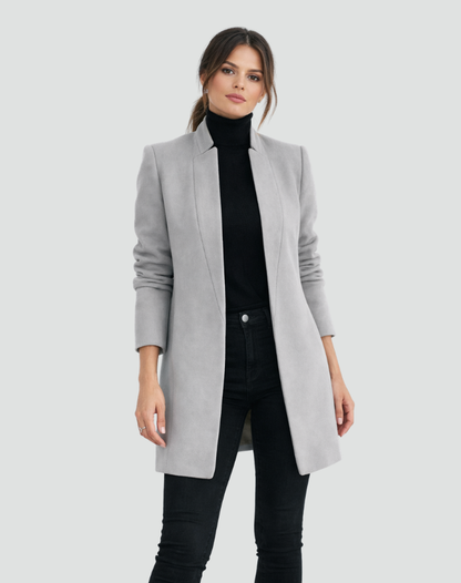 Marcelle | Overcoat Camel Uld Regular Fit Klassisk Snit til Kvinder