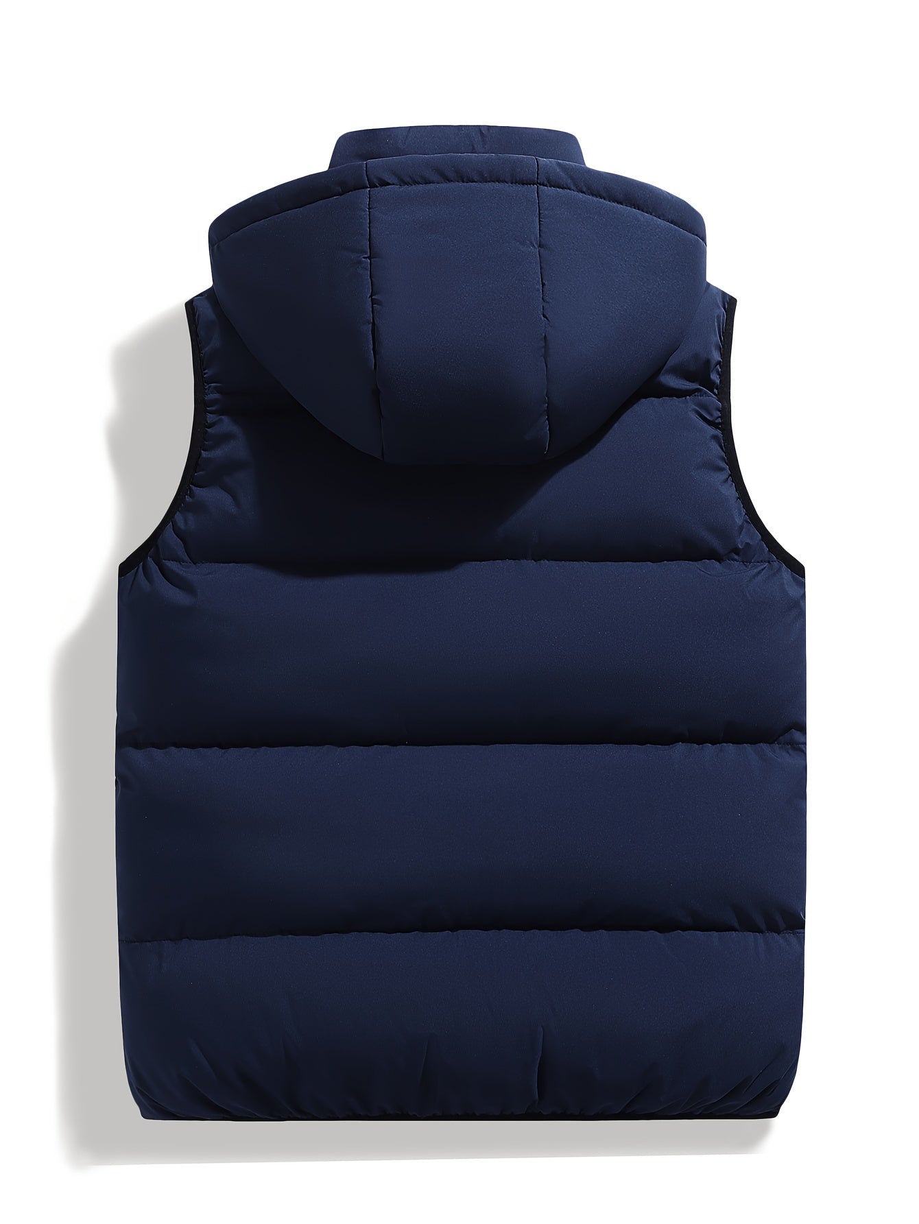 Knud | Puffer-Vest Marineblå Vatteret Hætte til Mænd