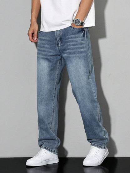 Marco | Jeans Grå Løst Snit Baggy Denim til Herrer