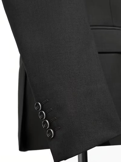 Frederik | Tre-Delt Jakkesæt Cremefarvet Slim Fit Vest til Mænd
