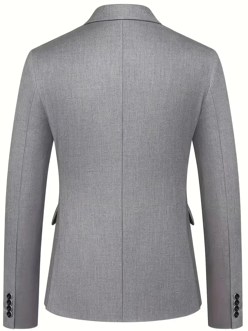 Frederik | Tre-Delt Jakkesæt Cremefarvet Slim Fit Vest til Mænd