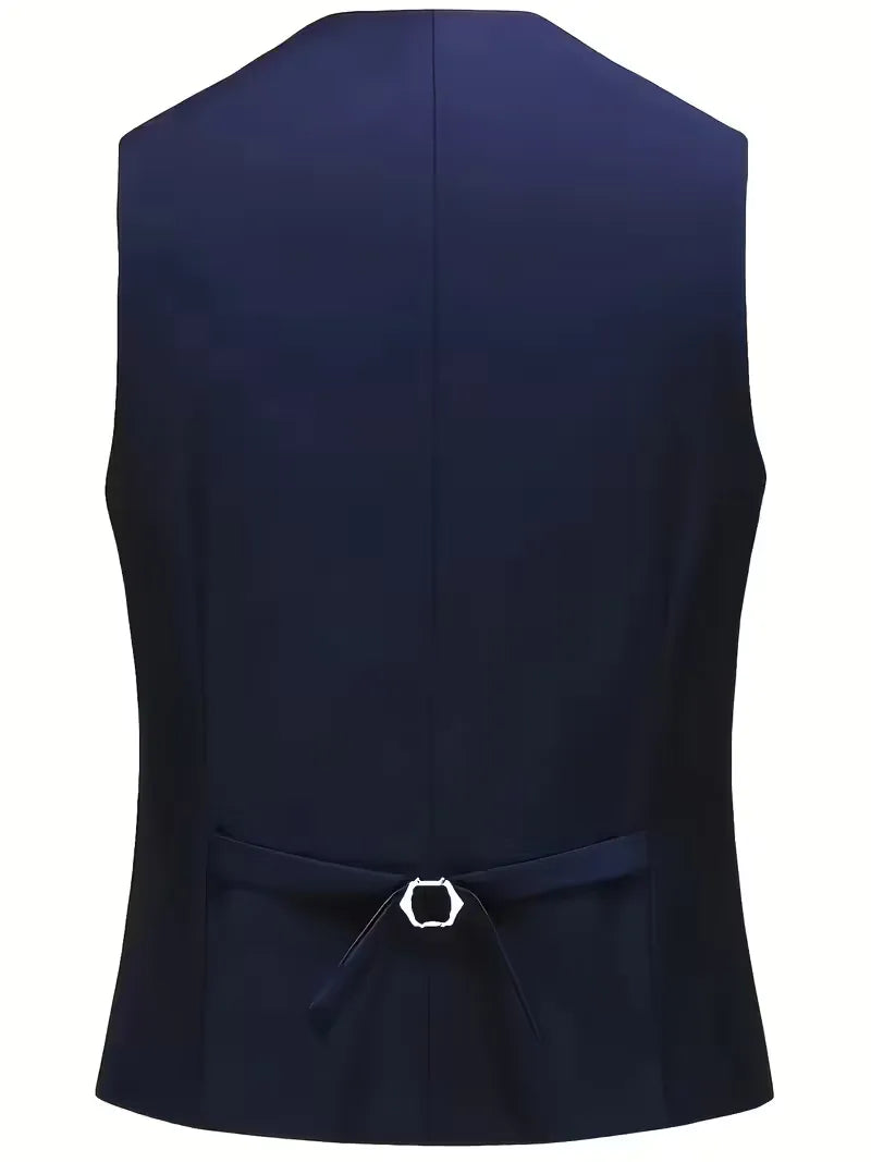 Frederik | Tre-Delt Jakkesæt Cremefarvet Slim Fit Vest til Mænd