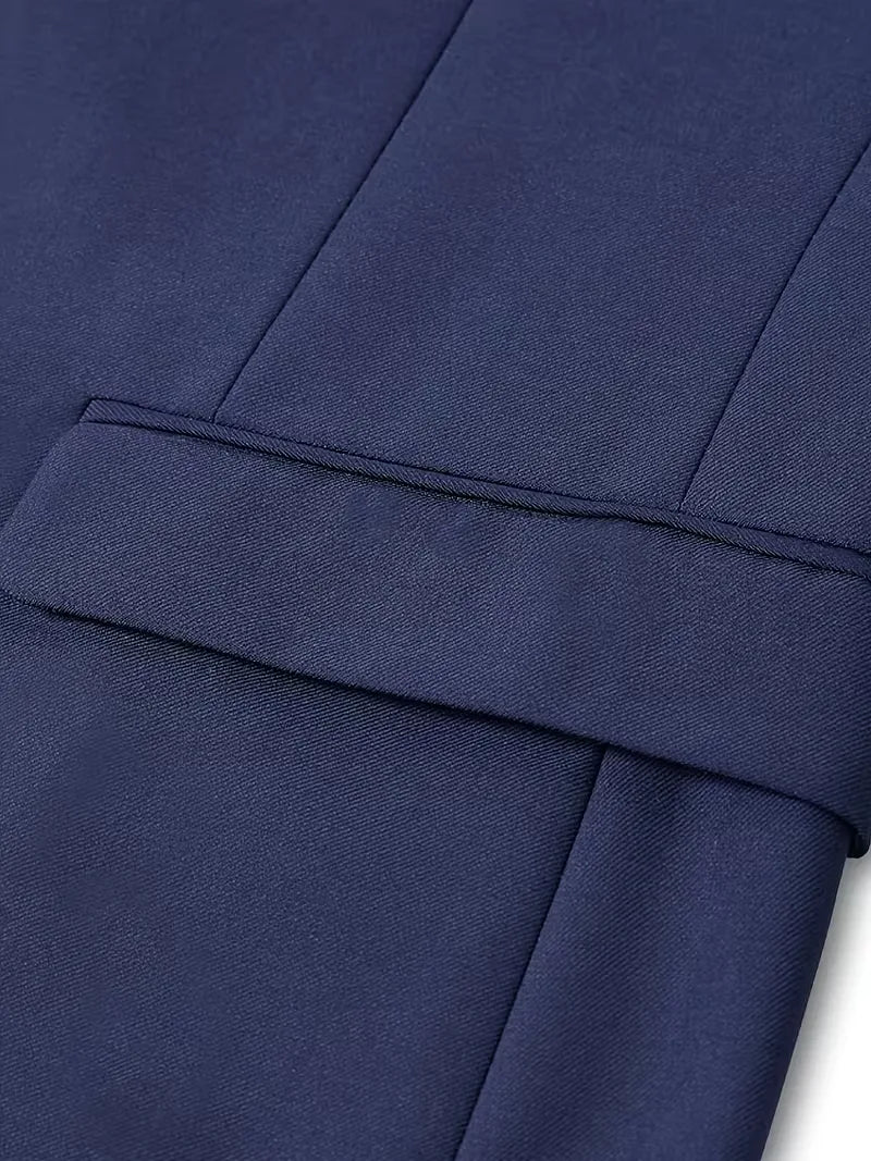 Frederik | Tre-Delt Jakkesæt Cremefarvet Slim Fit Vest til Mænd