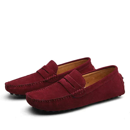 Jens | Loafers Lysebrun Ruskind Penny Slip-On til Mænd