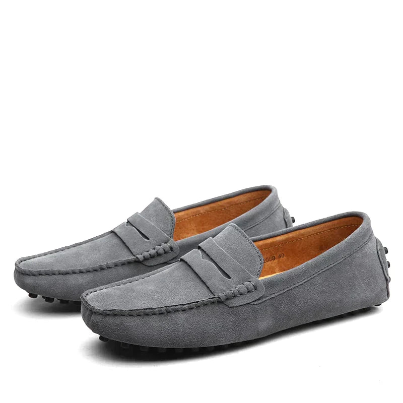 Jens | Loafers Lysebrun Ruskind Penny Slip-On til Mænd