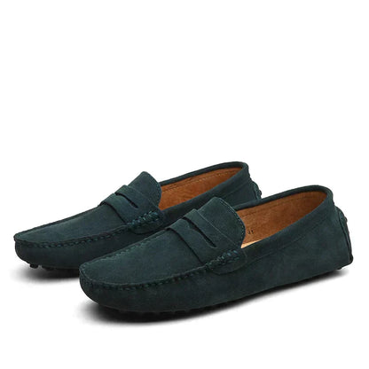 Jens | Loafers Lysebrun Ruskind Penny Slip-On til Mænd
