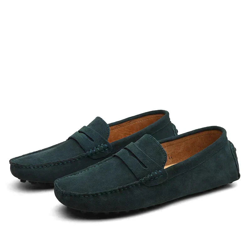 Jens | Loafers Lysebrun Ruskind Penny Slip-On til Mænd