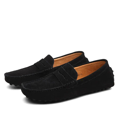 Jens | Loafers Lysebrun Ruskind Penny Slip-On til Mænd