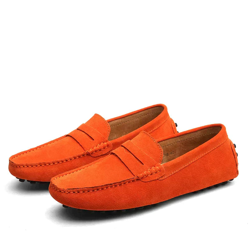Jens | Loafers Lysebrun Ruskind Penny Slip-On til Mænd