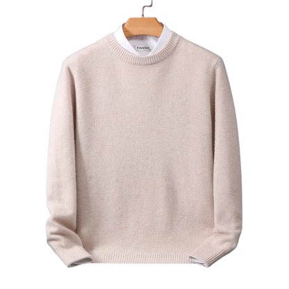 Alicia | Sweater Lysegrå Kashmiruld Rundhalset til Kvinder