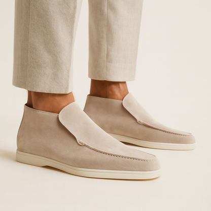 Catalina | Ankelstøvle Mørkebrun Ruskind Slip-on til Kvinder