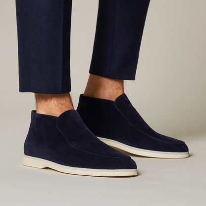 Catalina | Ankelstøvle Mørkebrun Ruskind Slip-on til Kvinder