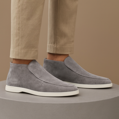 Catalina | Ankelstøvle Mørkebrun Ruskind Slip-on til Kvinder