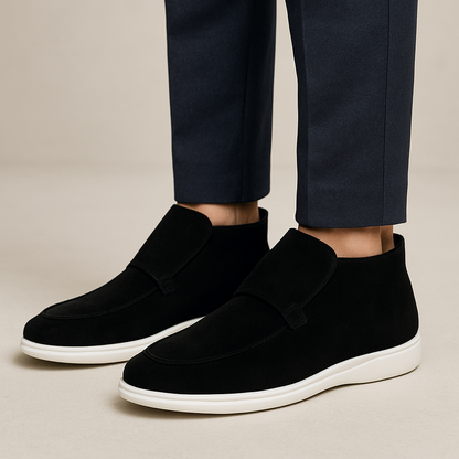 Catalina | Ankelstøvle Mørkebrun Ruskind Slip-on til Kvinder