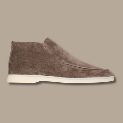 Catalina | Ankelstøvle Mørkebrun Ruskind Slip-on til Kvinder