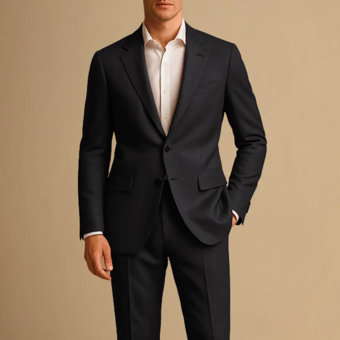 Frederik | Herrejakke Grå Slim Fit To-Delt Sæt til Mænd