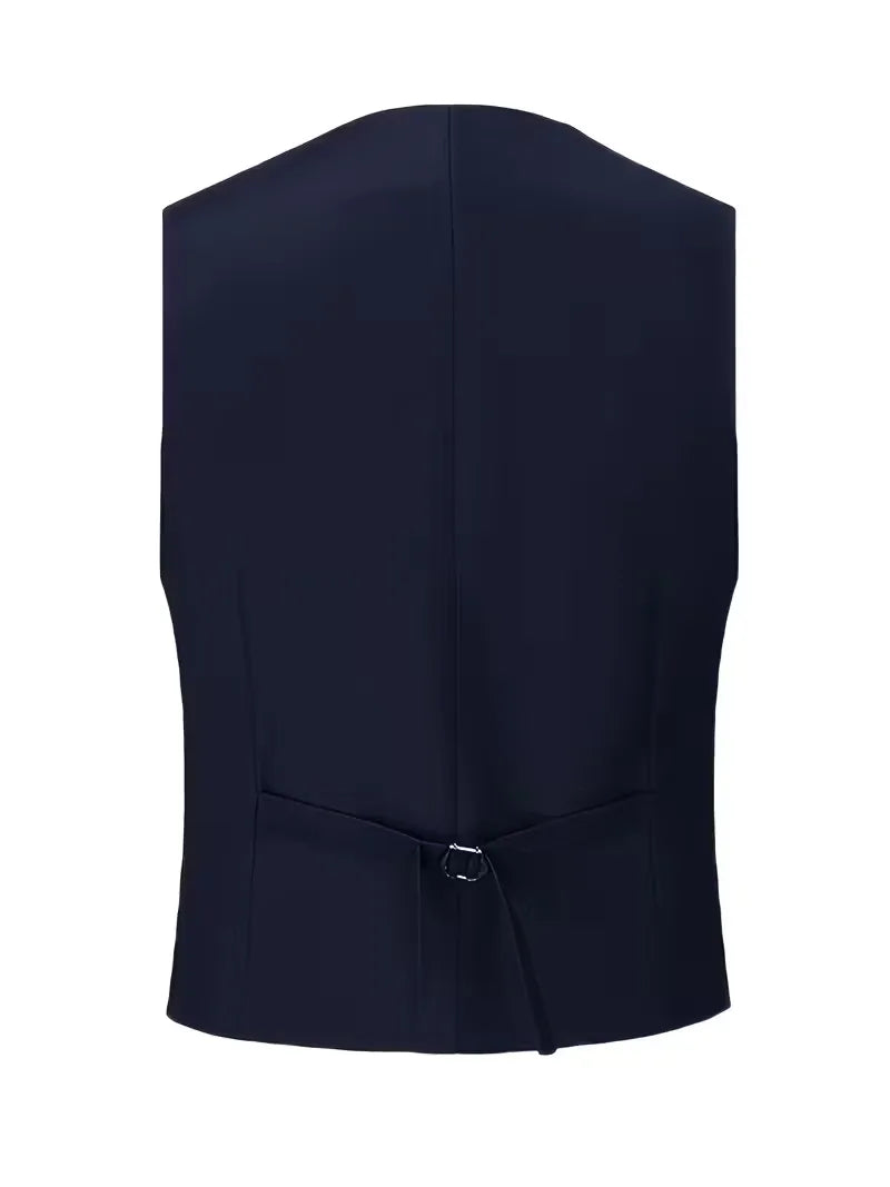 Teodor | Slim Fit Tre-Delt Jakkesæt Sort Blazer Vest Bukser til Mænd
