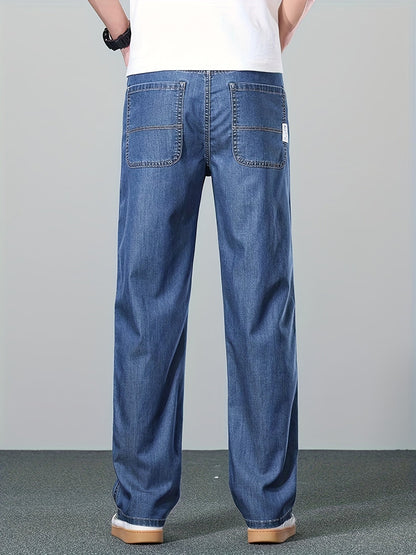 Kurt | Straight-Leg Jeans Blå Denim Relaxed Fit til Mænd