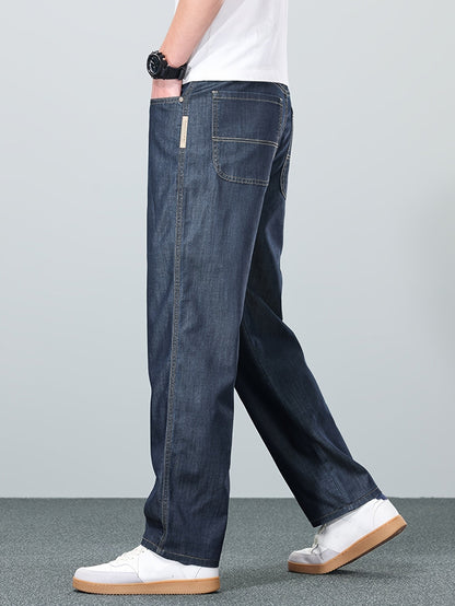 Kurt | Straight-Leg Jeans Blå Denim Relaxed Fit til Mænd