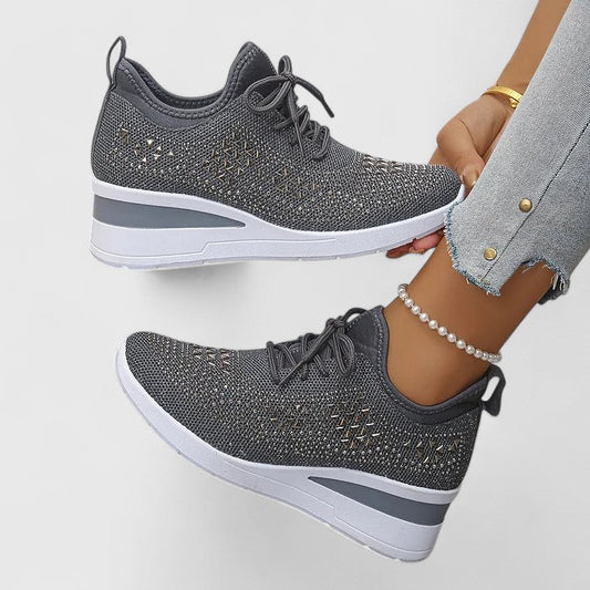 Helga | Mesh Glitter Sneakers for Women