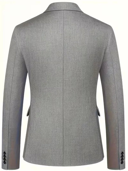 Teodor | Slim Fit Tre-Delt Jakkesæt Sort Blazer Vest Bukser til Mænd