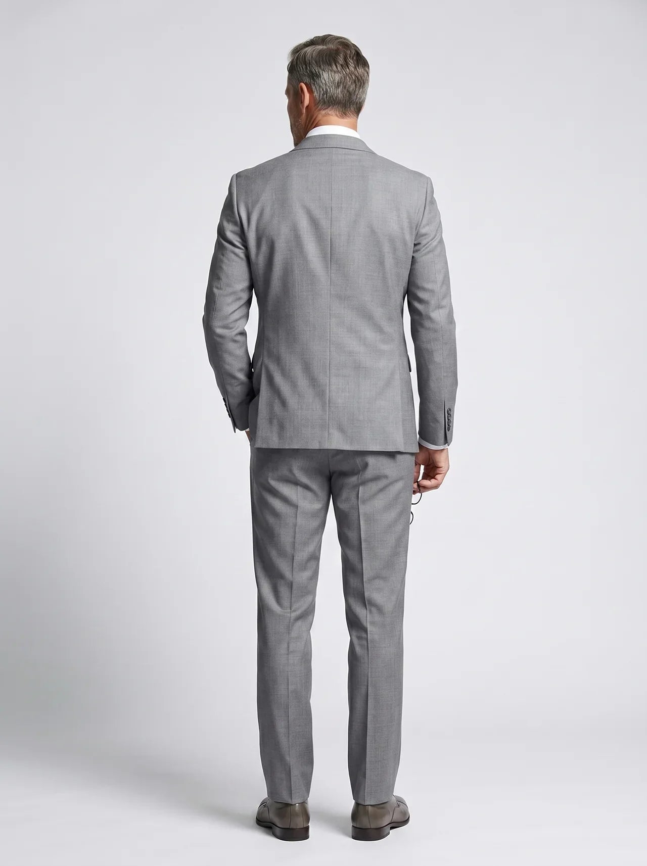 Frederik | Herrejakke Grå Slim Fit To-Delt Sæt til Mænd