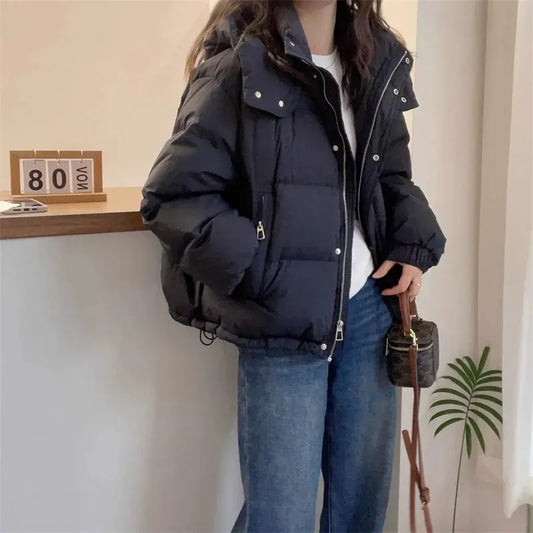 Esther | Hooded High-Collar Puffer Jacket for Women