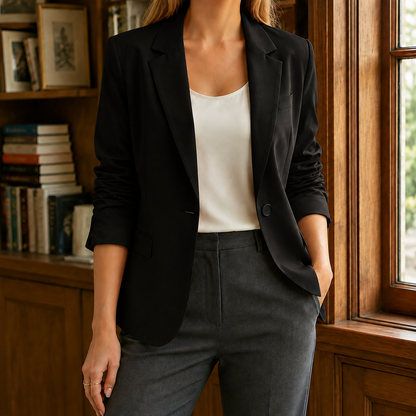 Orsola | Blazer Pink Tailleret Enkeltknappet til Kvinder