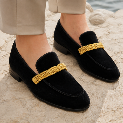 Joakim | Loafers Brun Velour Reb-Detalje til Mænd