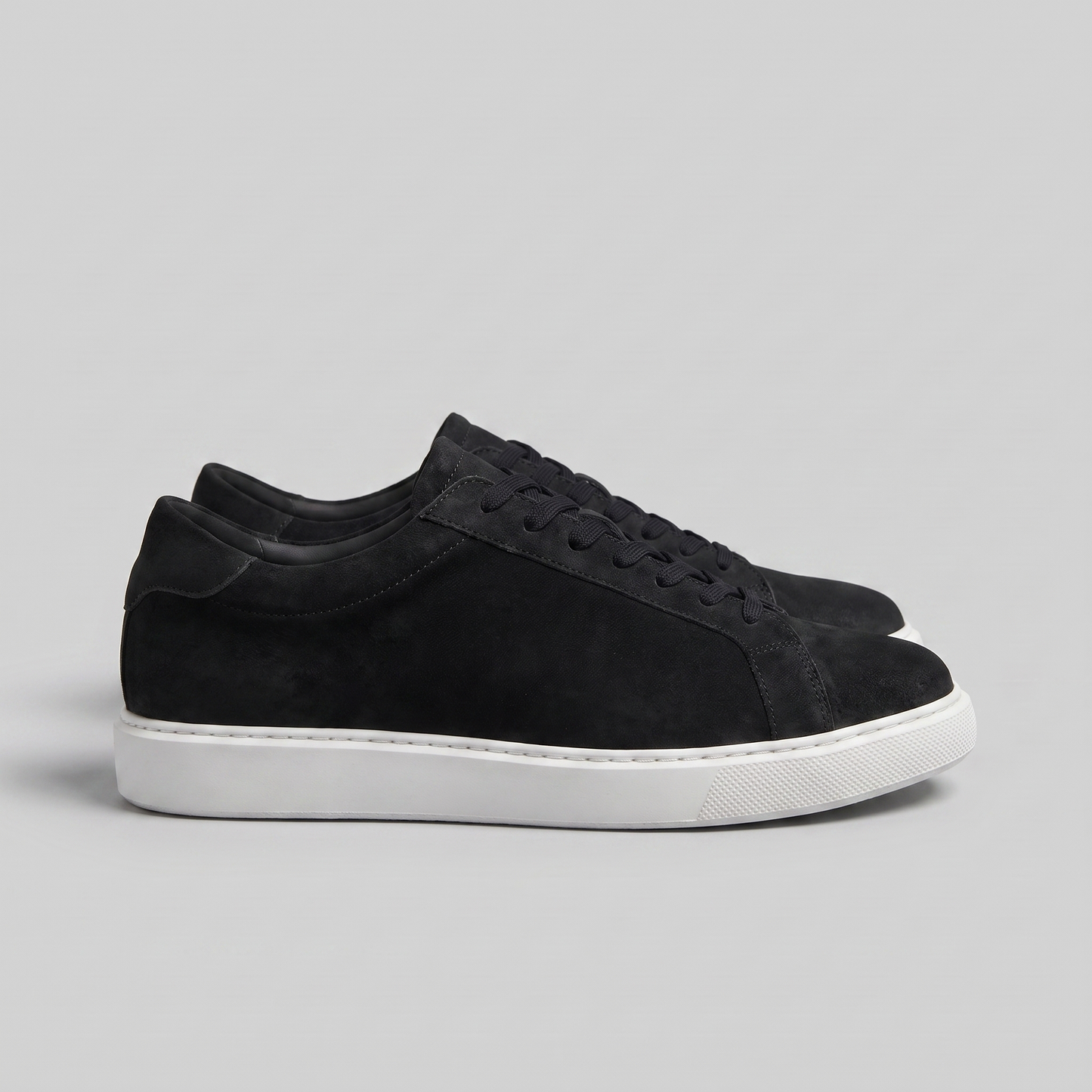 Adam | Sneakers Gråbrun Ruskind Lav Snøre til Mænd