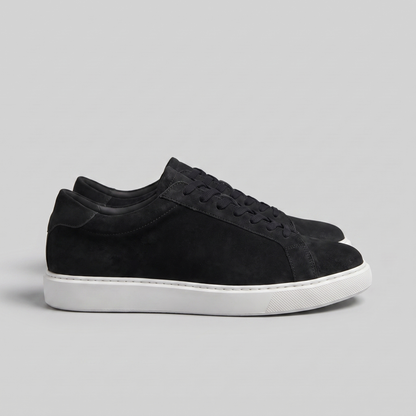 Adam | Sneakers Gråbrun Ruskind Lav Snøre til Mænd