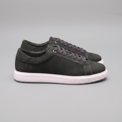 Adam | Sneakers Gråbrun Ruskind Lav Snøre til Mænd
