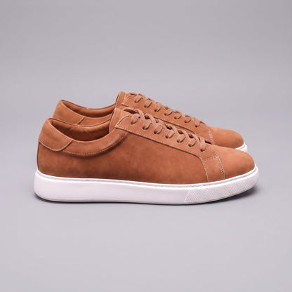 Adam | Sneakers Gråbrun Ruskind Lav Snøre til Mænd