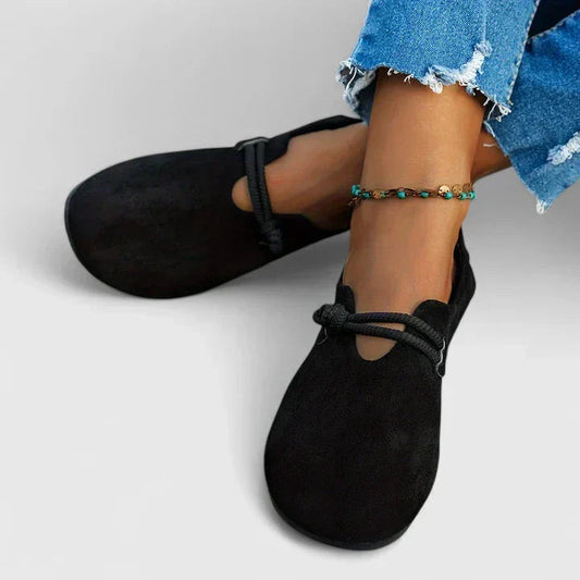 Solange | Flat sandals Suede Lace-up for Women