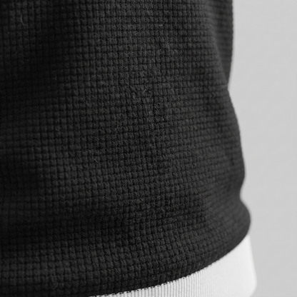 Victor | Strik Poloskjorte Hvid Kontrastkanter Slim Fit til Mænd