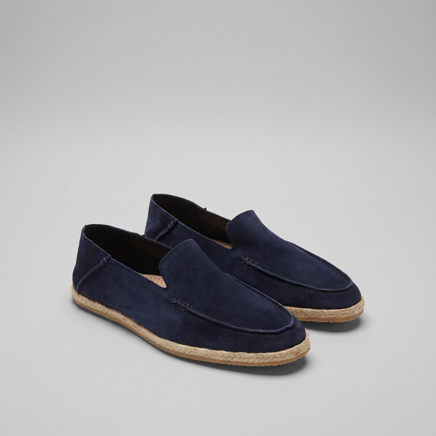 Carl | Loafers Sort Ruskind Espadrille Slip-On til Mænd