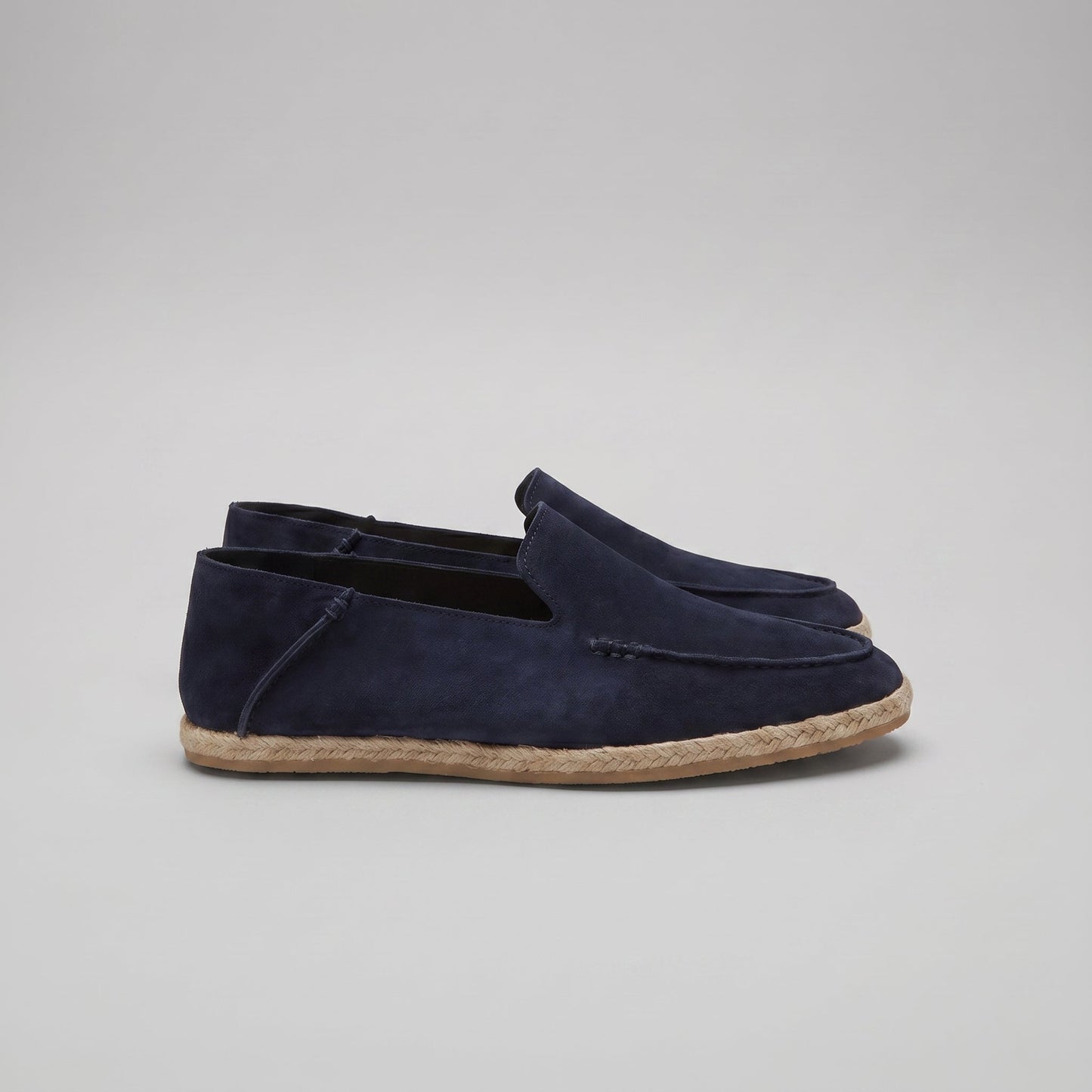 Carl | Loafers Sort Ruskind Espadrille Slip-On til Mænd