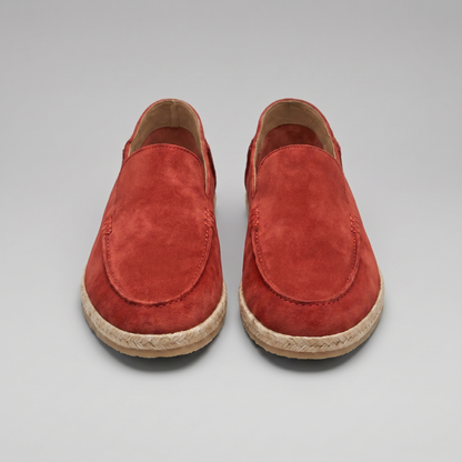 Carl | Loafers Sort Ruskind Espadrille Slip-On til Mænd