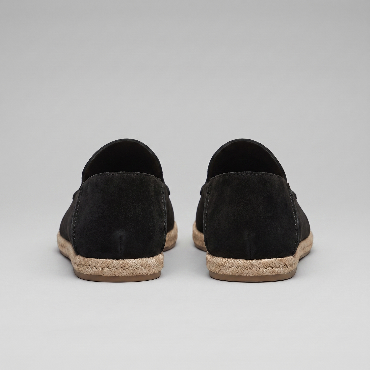 Carl | Loafers Sort Ruskind Espadrille Slip-On til Mænd