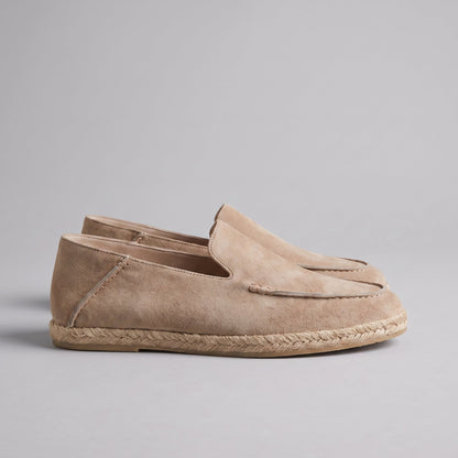 Carl | Loafers Sort Ruskind Espadrille Slip-On til Mænd